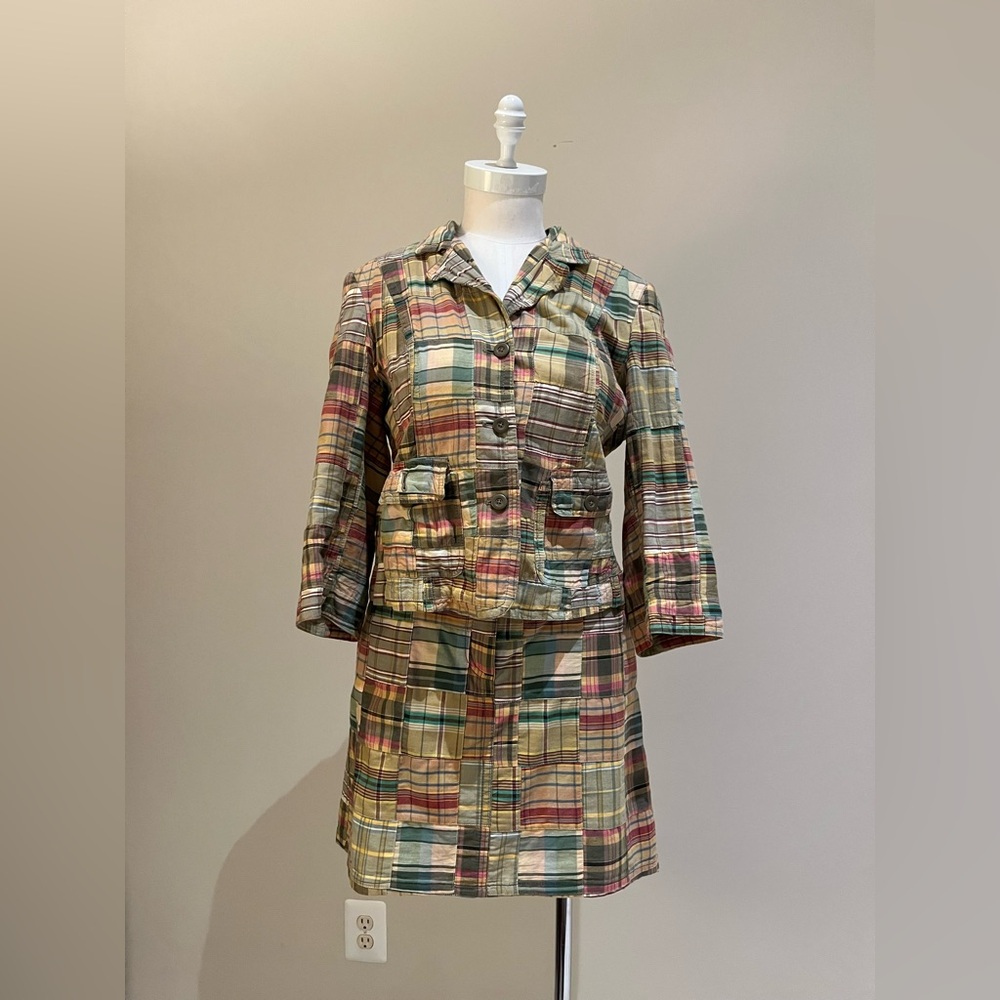 Vintage Madras Jacket and skirt